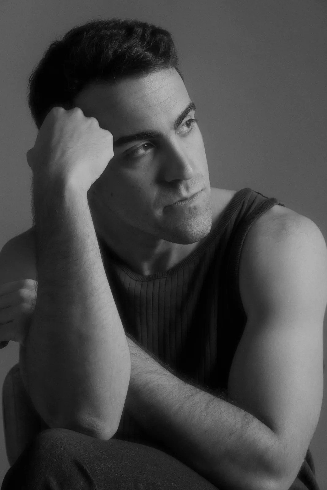 Alberto Fonseca, retrato en blanco y negro