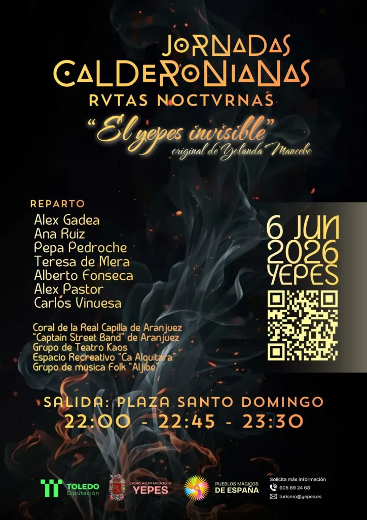 Cartel de las Calderonianas Nocturnas de Yepes 2026